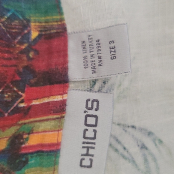 Chico flower print lightweight linen jacket - Picture 6 of 6